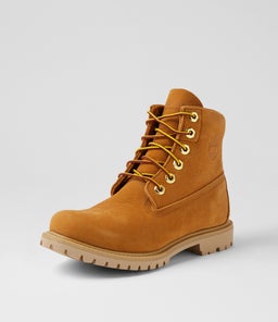 NELLIE 6 INCH LACE UP TM WHEAT LEATHER