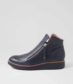OHMY NAVY NAVY SOLE LEATHER