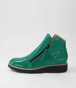 OHMY DK EMERALD BLACK SOLE PATENT LEATHER