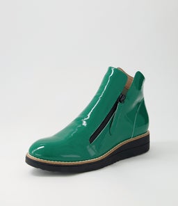 OHMY DK EMERALD BLACK SOLE PATENT LEATHER