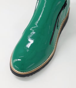 OHMY DK EMERALD BLACK SOLE PATENT LEATHER