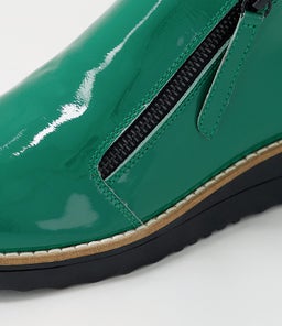OHMY DK EMERALD BLACK SOLE PATENT LEATHER