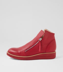 OHMY DK RED RED SOLE LEATHER