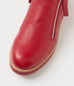 OHMY DK RED RED SOLE LEATHER