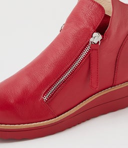 OHMY DK RED RED SOLE LEATHER