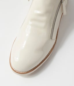 OHMY IVORY IVORY SOLE PATENT LEATHER
