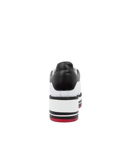 SIOBHAN WHITE BLACK TUMBLE LEATHER LEATHER
