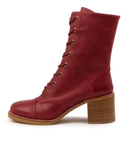 NATALIE TO DK RED LEATHER