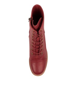 NATALIE TO DK RED LEATHER