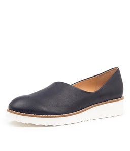 OHDEAR TO NAVY WHITE SOLE LEATHER