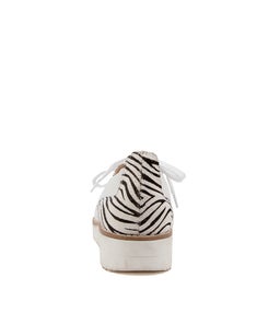 ORANGES TO WHITE BLACK&WHITE ZEBRA LEATHER PONY