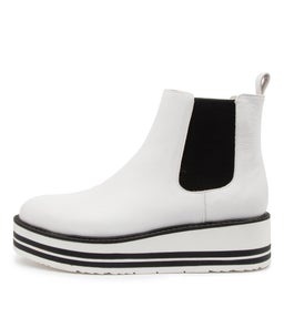 SHANTA TO WHITE BLACK ELA LEATHER