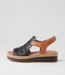 ALORA DJTO BLACK DK TAN LEATHER
