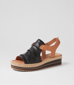 ALORA DJTO BLACK DK TAN LEATHER