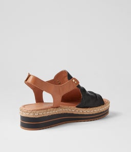 ALORA DJTO BLACK DK TAN LEATHER