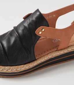ALORA DJTO BLACK DK TAN LEATHER