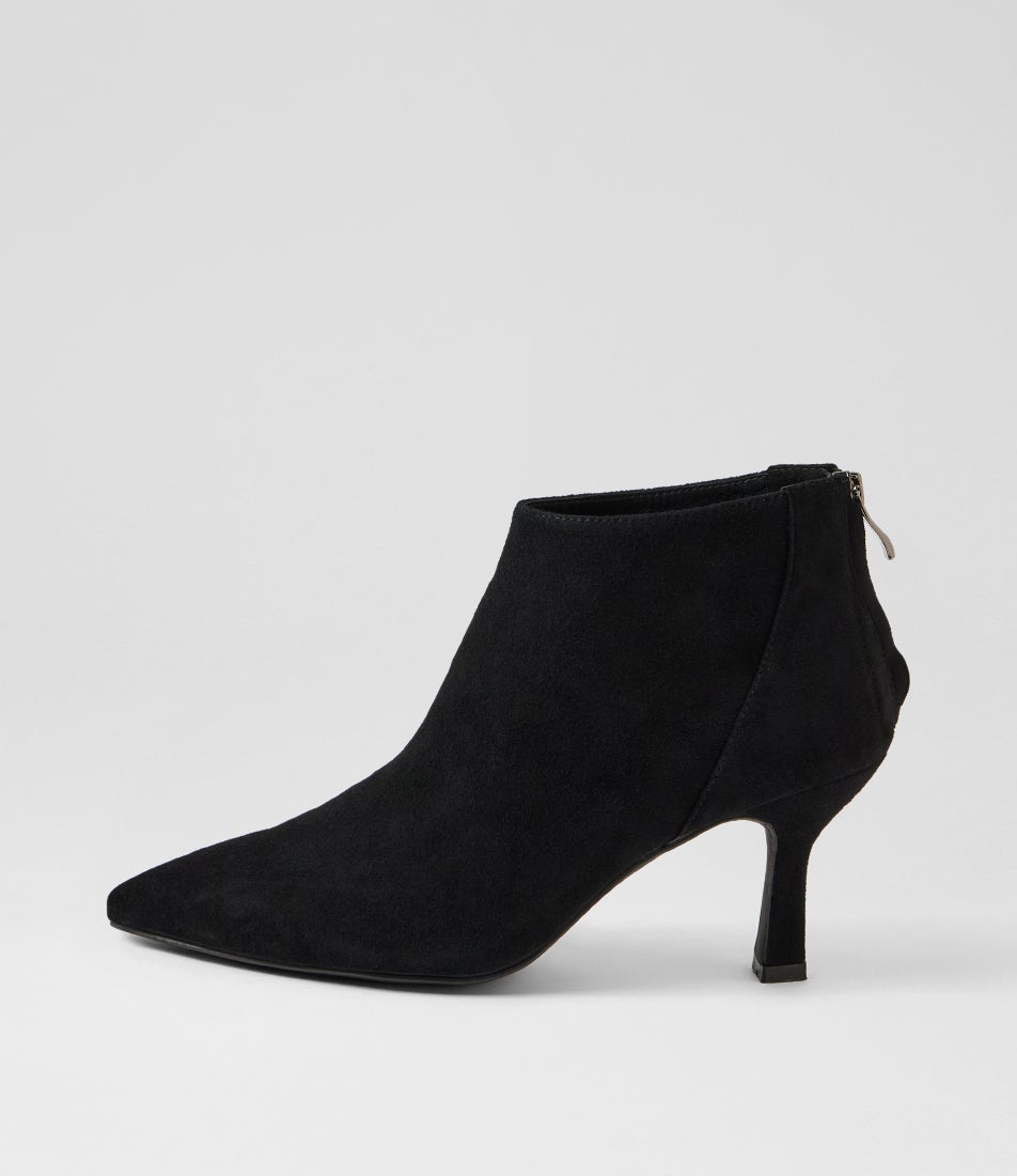 Lara Black Suede Ankle Boots Lara Black Suede Ankle Boots