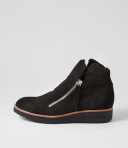 OPAL TO BLACK BLACK SUEDE FUR