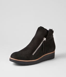 OPAL TO BLACK BLACK SUEDE FUR