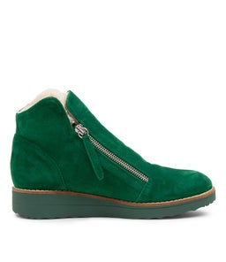 OPAL TO DK EMERALD BEIGE SUEDE FUR