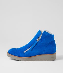OPAL TO COBALT MISTY SUEDE FUR