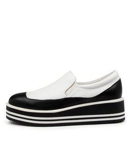 STORMY TO BLACK WHITE LEATHER LEATHER