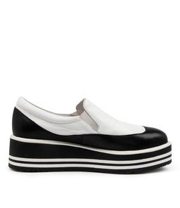STORMY TO BLACK WHITE LEATHER LEATHER