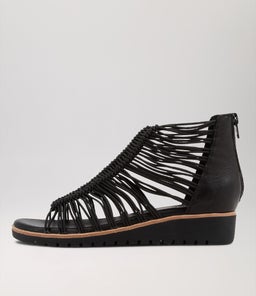 GOYLA TO BLACK BLACK SOLE ELASTIC LEATHER