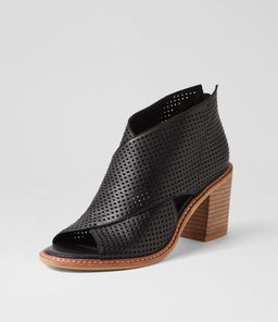 GREECA TO BLACK NATURAL HEEL LEATHER