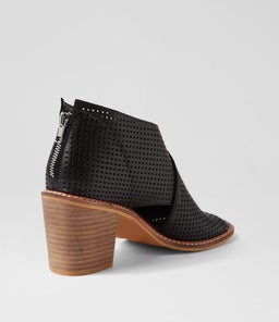 GREECA TO BLACK NATURAL HEEL LEATHER