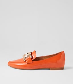 SOCORO TO ORANGE PATENT LEATHER