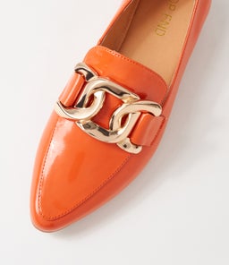 SOCORO TO ORANGE PATENT LEATHER