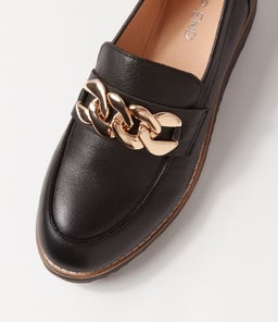 OZAMA TO BLACK BLACK SOLE LEATHER