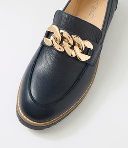 OZAMA TO NAVY NAVY SOLE LEATHER