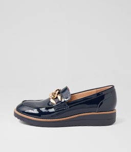 OZAMA TO NAVY NAVY SOLE PATENT LEATHER