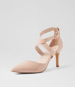 BRIGGIT TO NUDE PATENT LEATHER