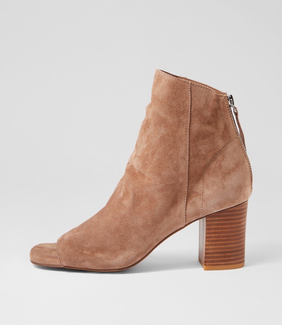 Cilin Light Choc Suede Heels