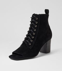 CISTA TO BLACK BLACK HEEL SUEDE