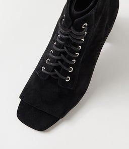 CISTA TO BLACK BLACK HEEL SUEDE
