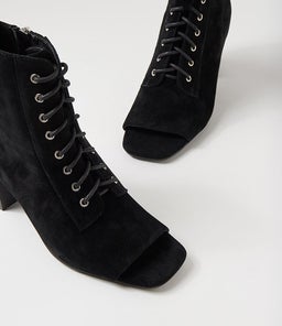 CISTA TO BLACK BLACK HEEL SUEDE