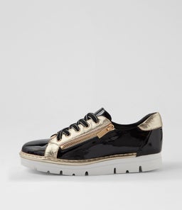 ELOS TO BLACK PALE GOLD PATENT LEATHER