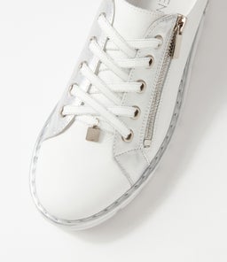 ELOS TO WHITE SILVER LEATHER