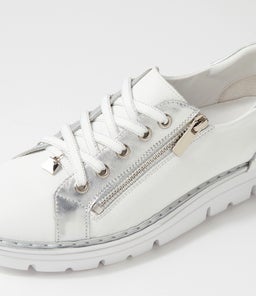 ELOS TO WHITE SILVER LEATHER