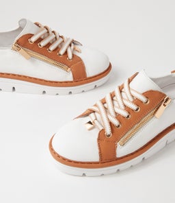 ELOS TO WHITE DK TAN LEATHER