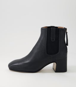 FETHER TO BLACK LEATHER ELASTIC