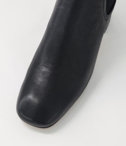 FETHER TO BLACK LEATHER ELASTIC