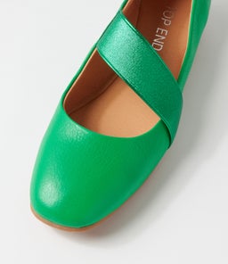MAIRI TO BRT EMERALD METALLIC LEATHER ELASTIC