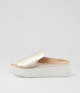 ROSABEL TO PALE GOLD WHITE SOLE LEATHER