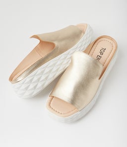 ROSABEL TO PALE GOLD WHITE SOLE LEATHER
