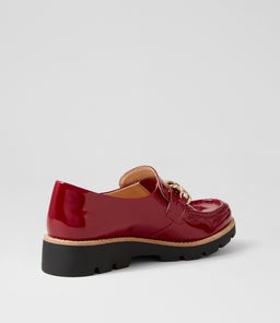 MEILAN TO DK RED BLACK SOLE PATENT LEATHER